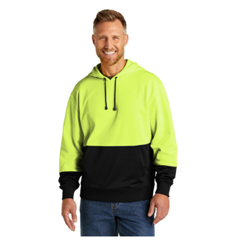 SanMar-Ansi-Sweatshirt bright yellow and black